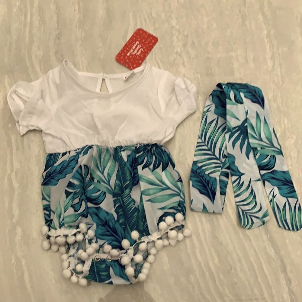 🎉Last deal 🎉Toddler Romper & headband bundle